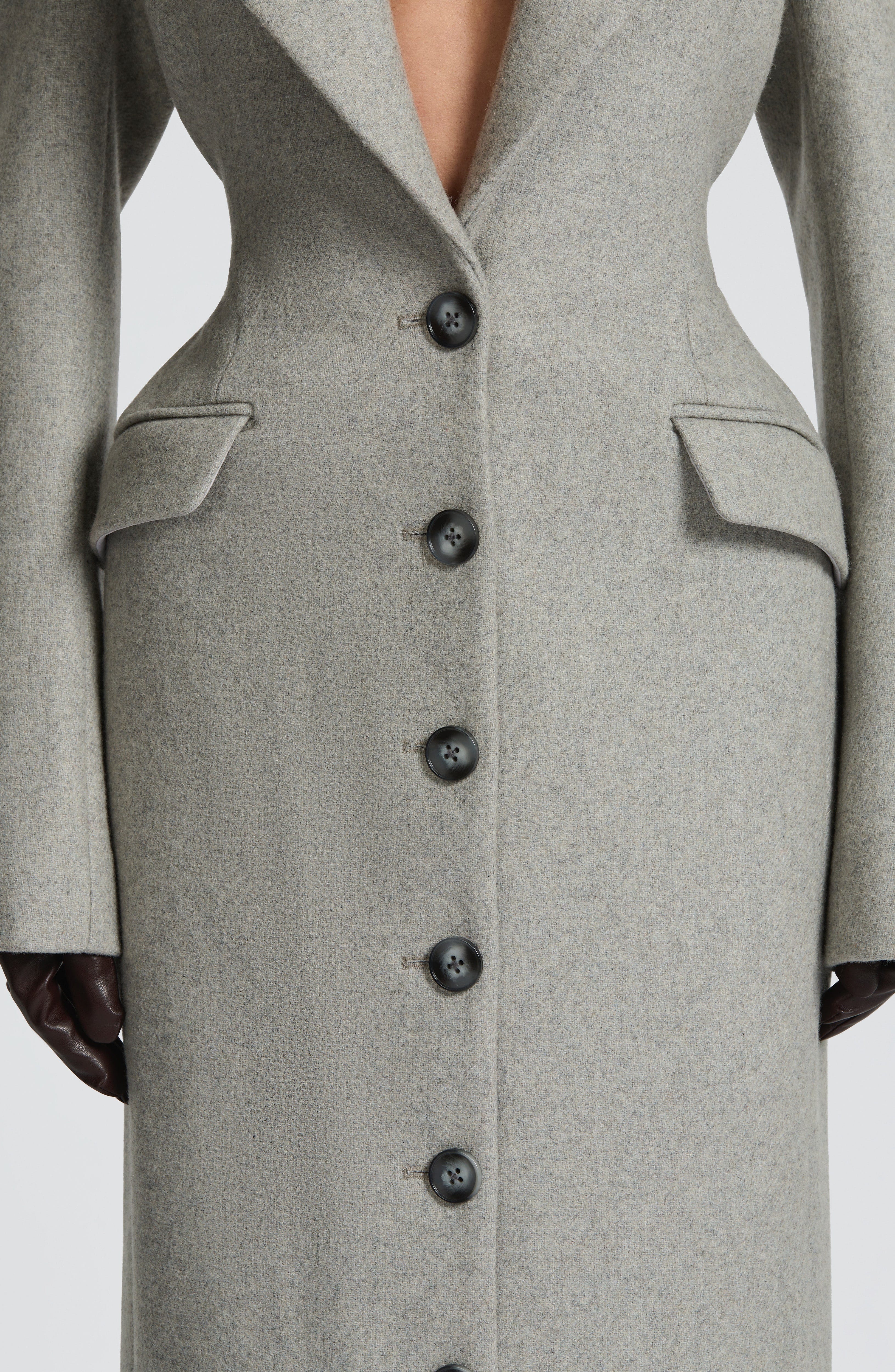 Emma Coat - Light Grey