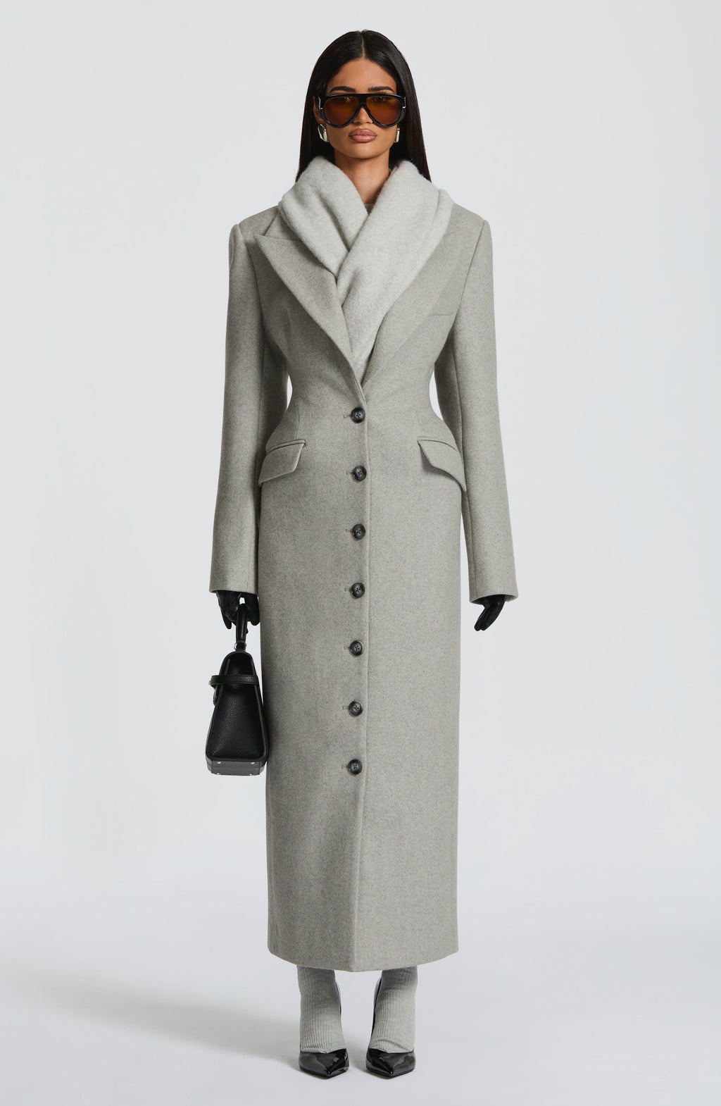 Emma Coat - Light Grey