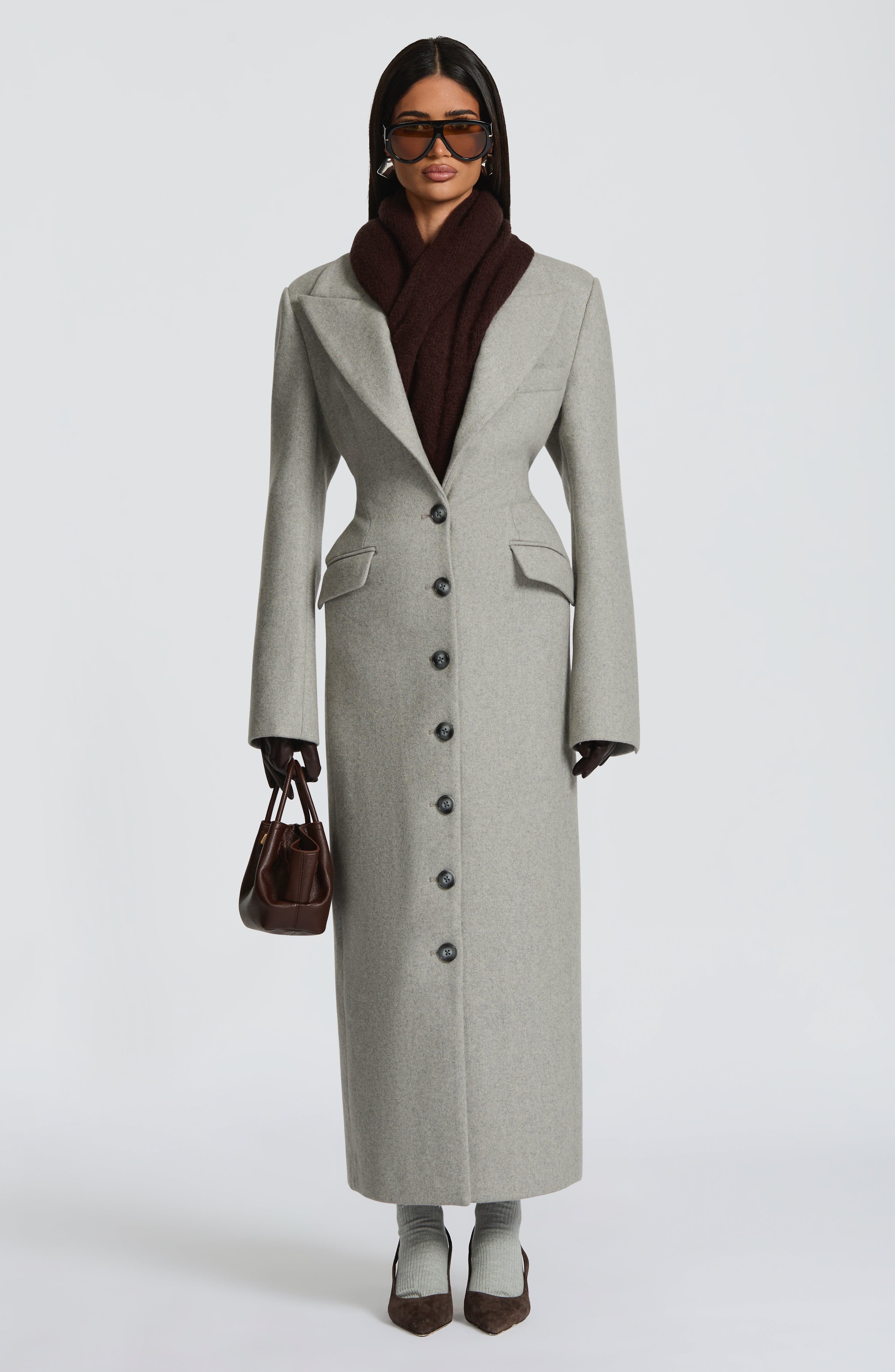 Emma Coat - Light Grey