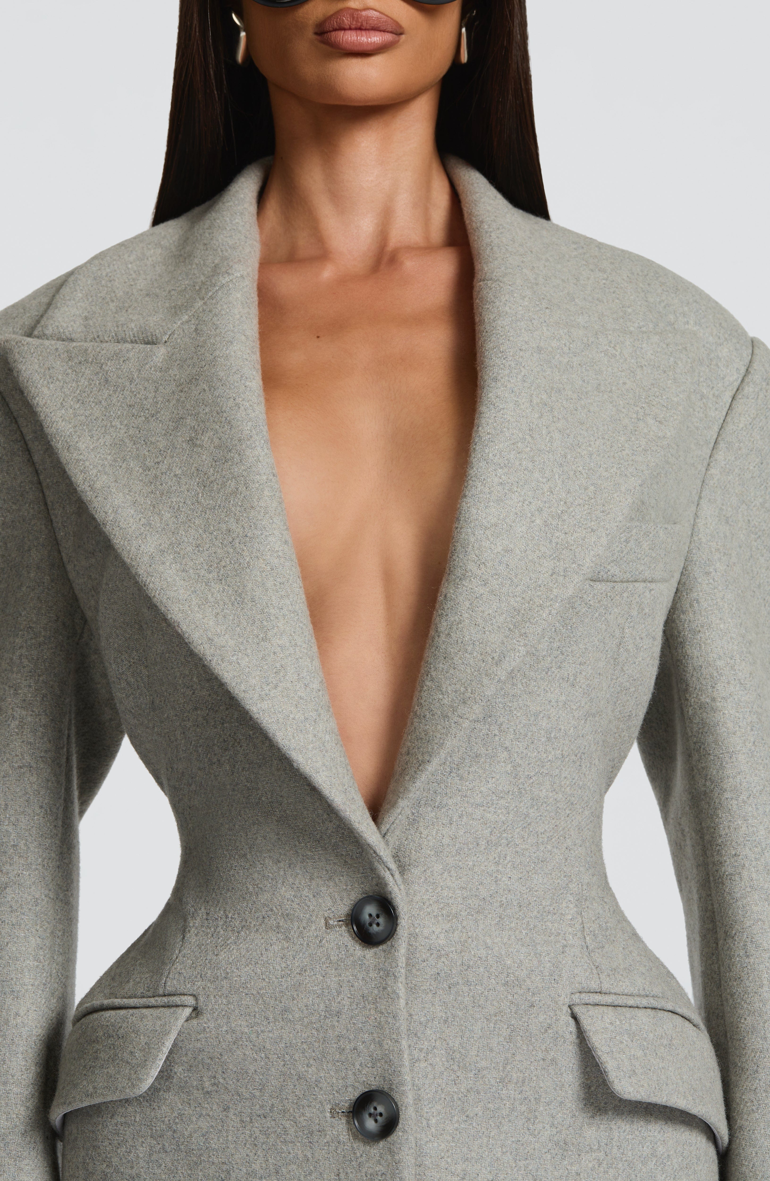 Emma Coat - Light Grey