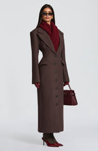 Emma Coat - Plum Brown