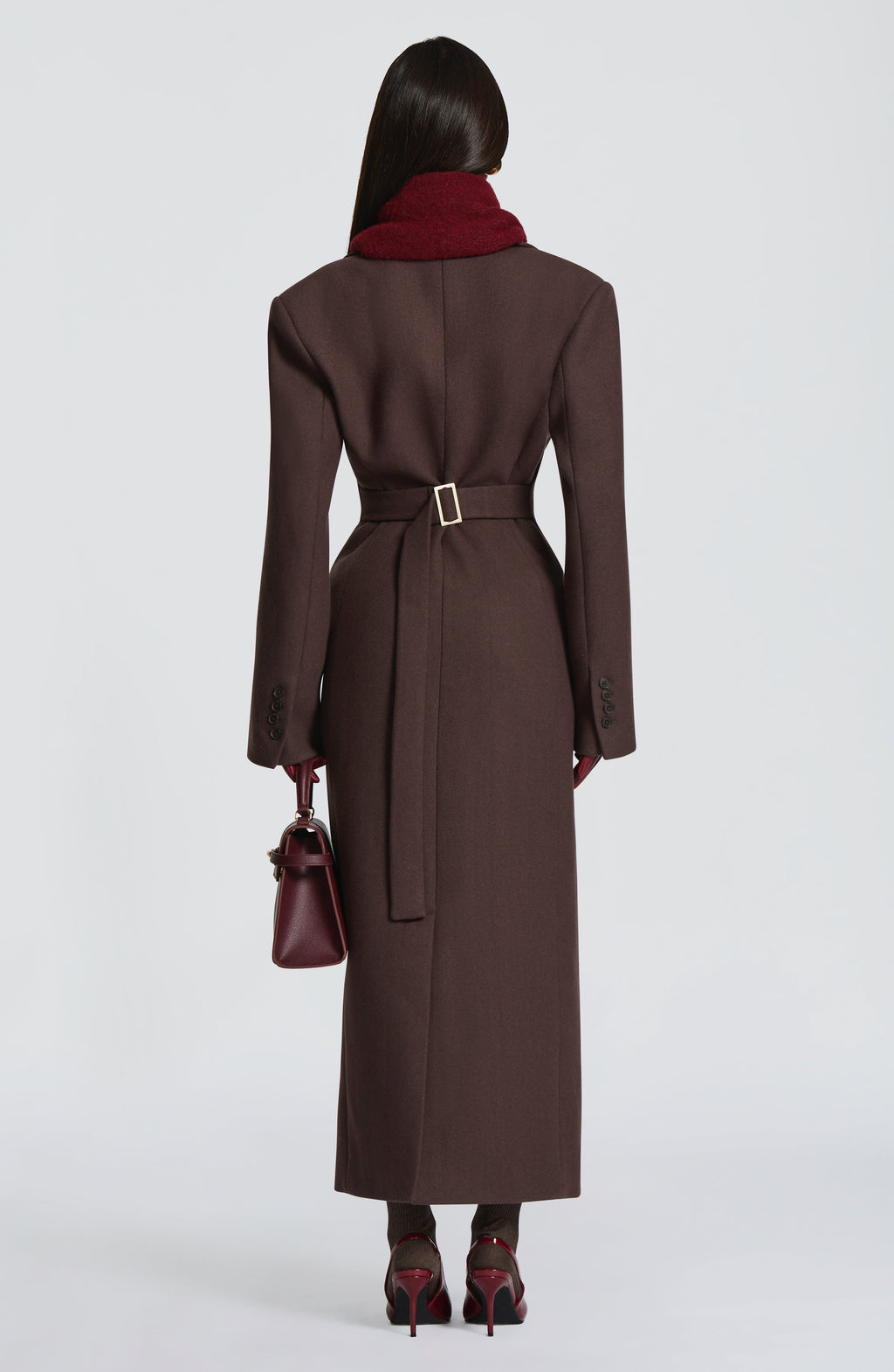 Emma Coat - Plum Brown