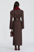 Emma Coat - Plum Brown