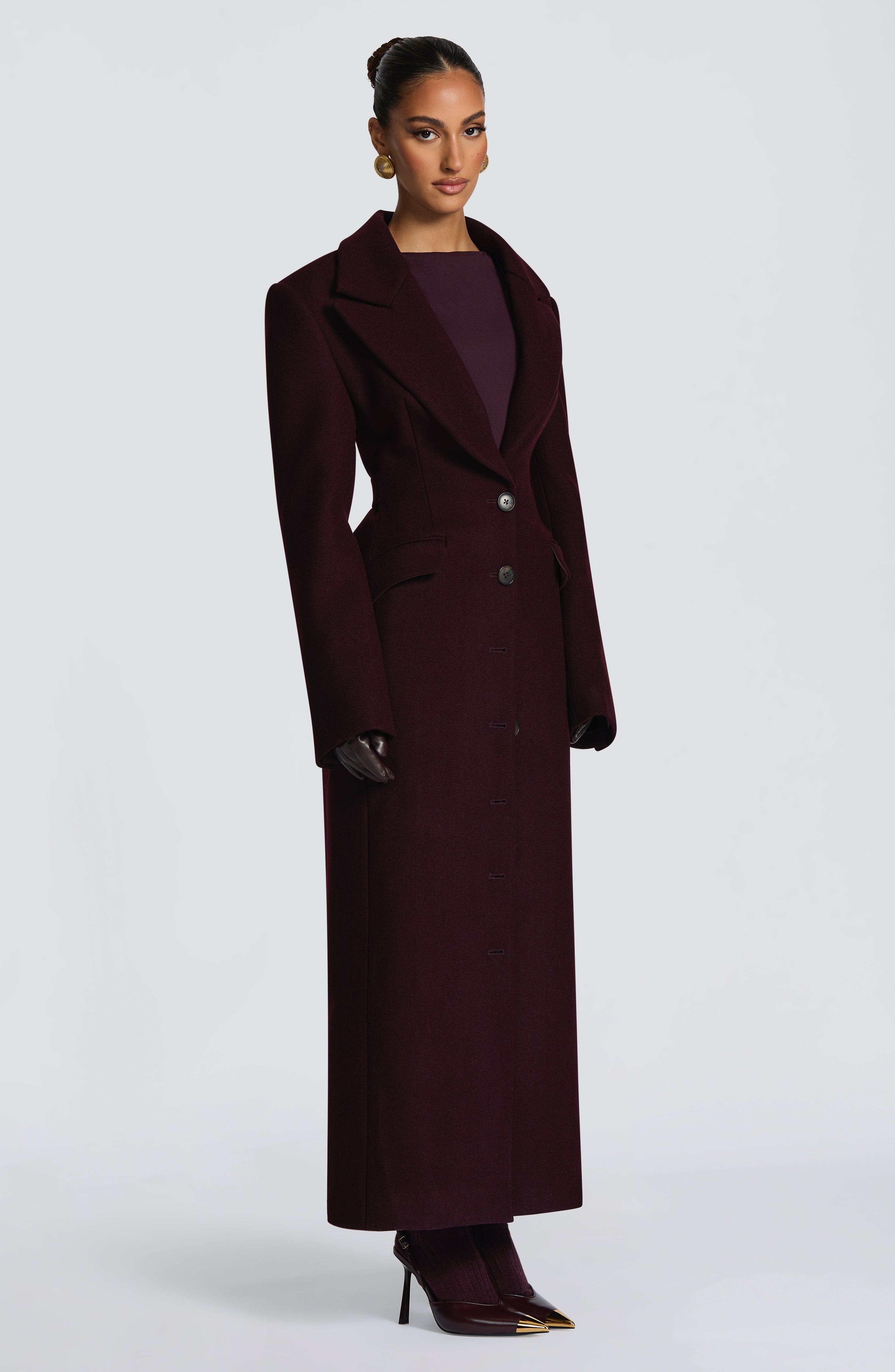 Emma Coat - Plum