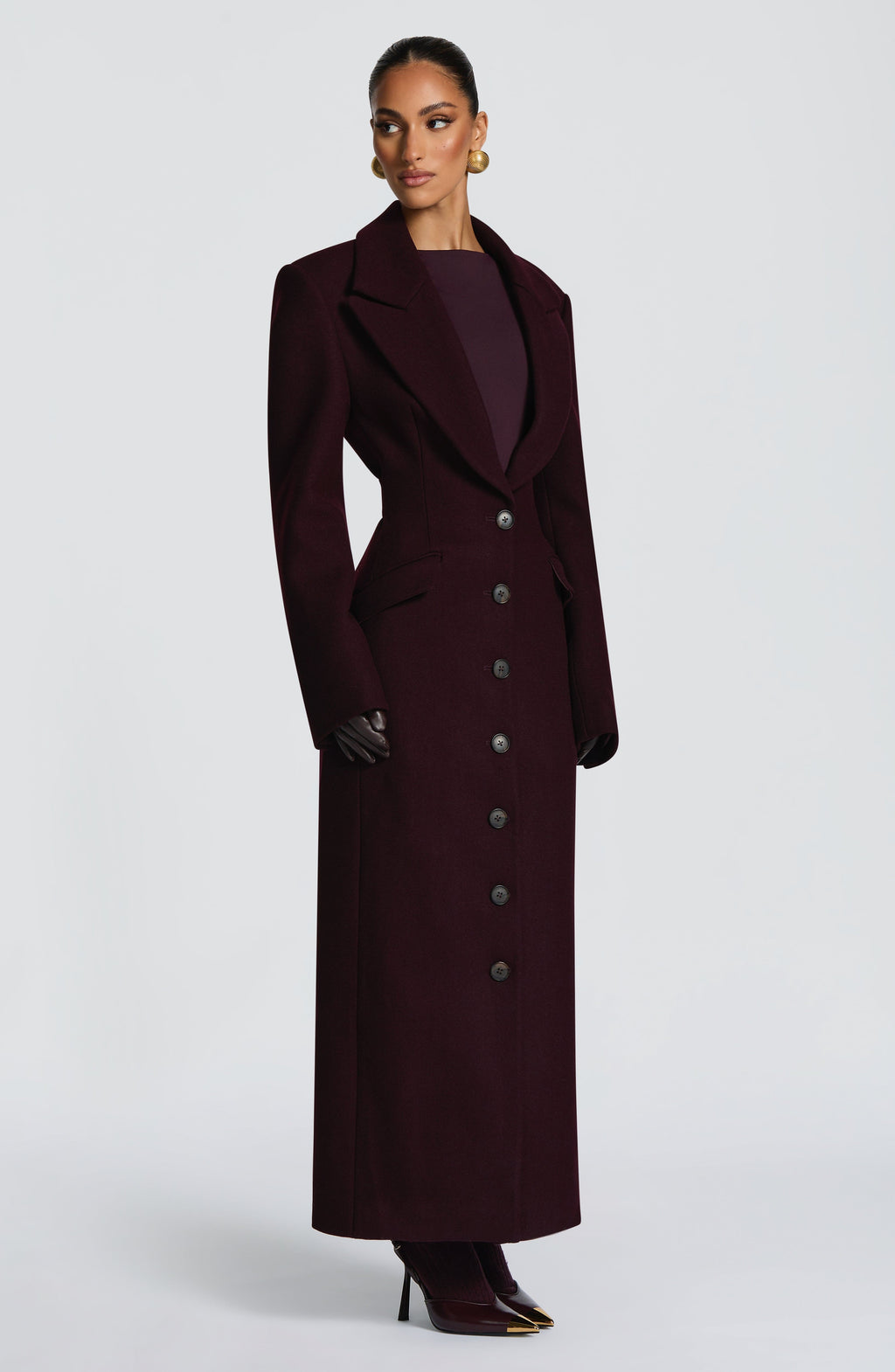 Emma Coat - Plum