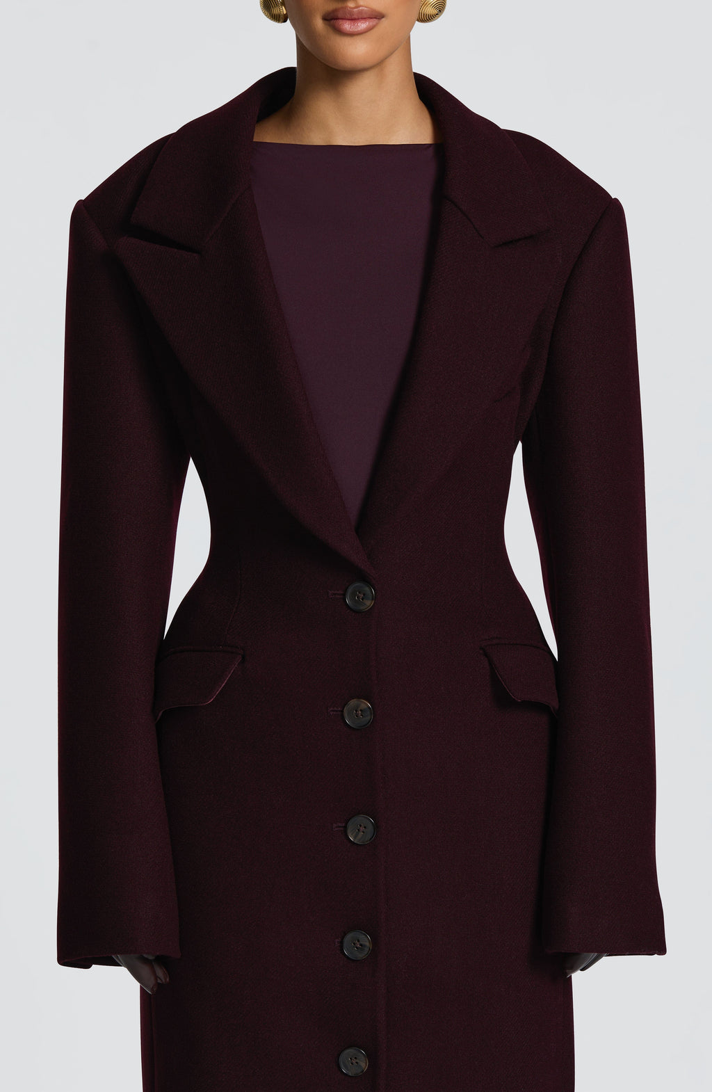 Emma Coat - Plum