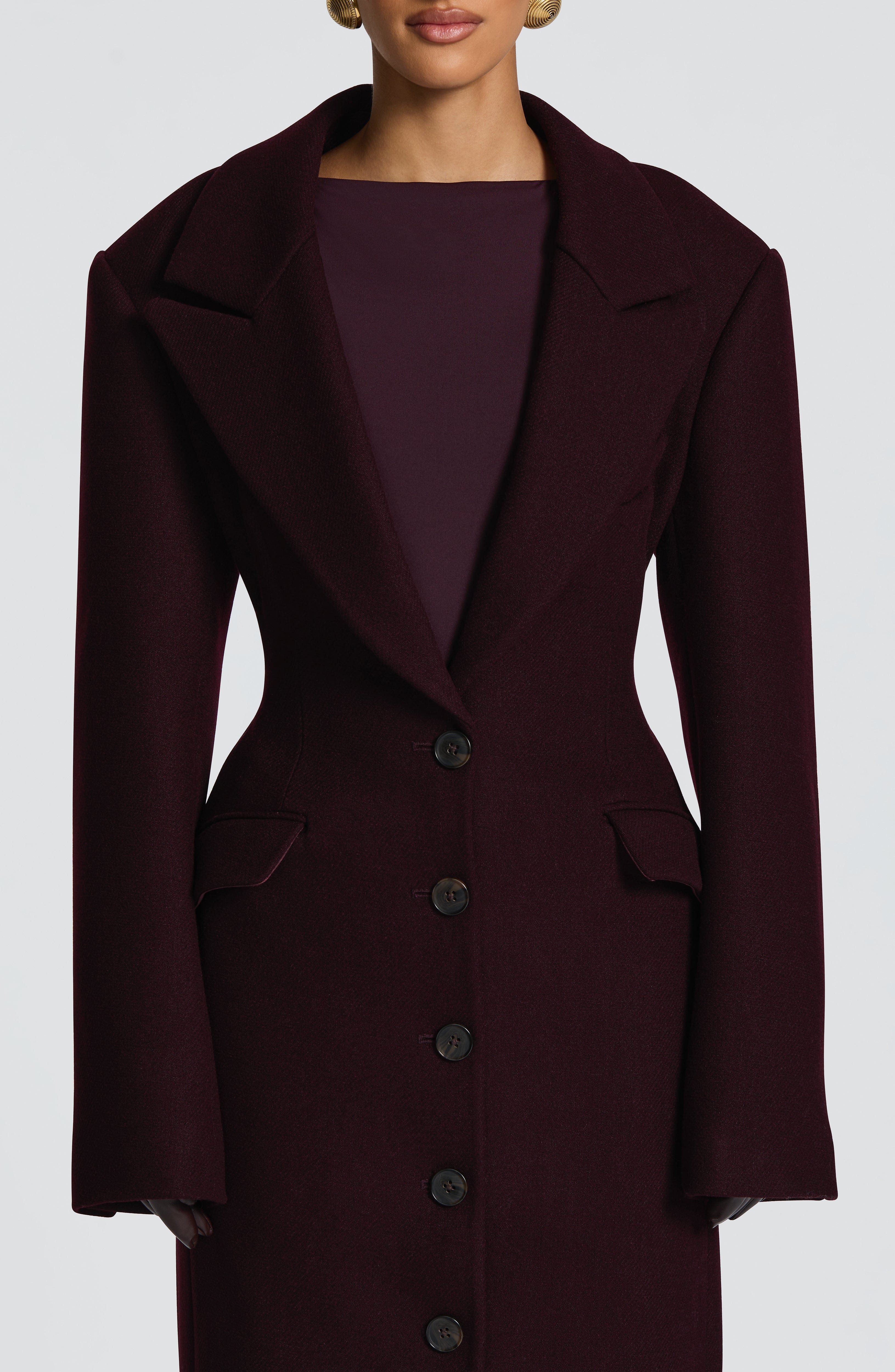 Emma Coat - Plum