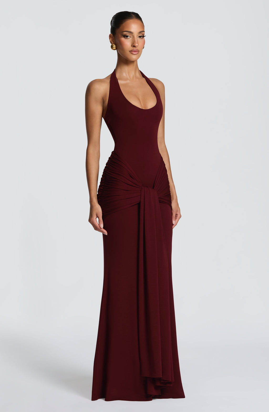 Cheryl Maxi Dress - Cherry Lacquer