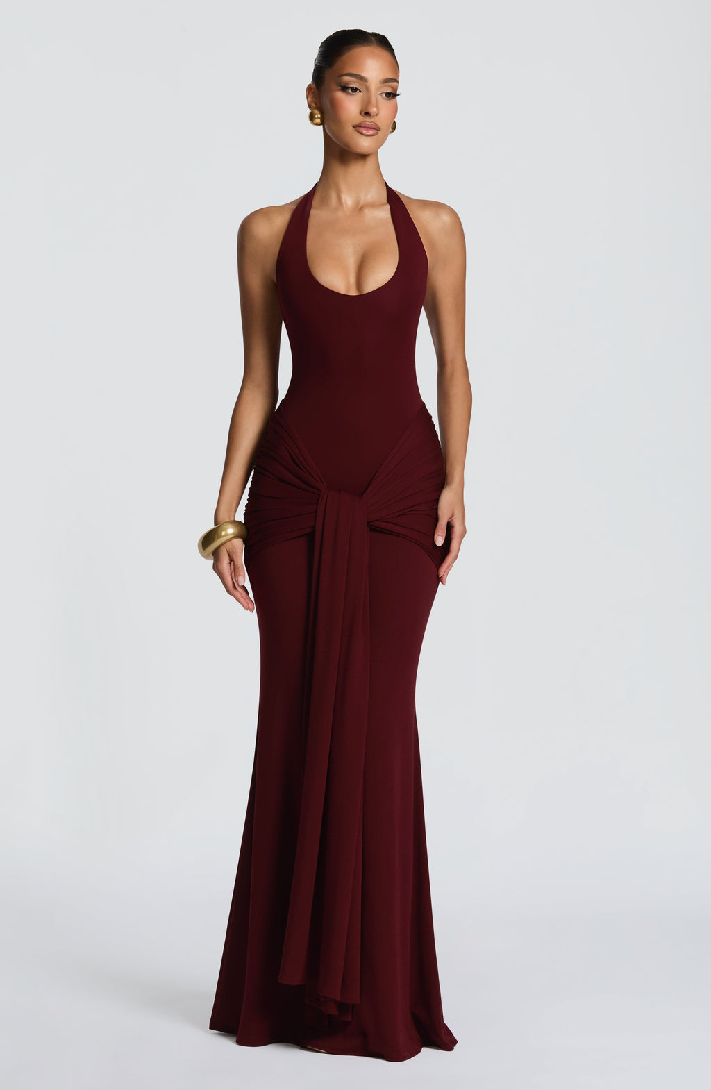 Cheryl Maxi Dress - Cherry Lacquer