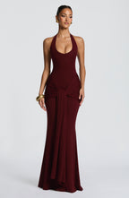 Cheryl Maxi Dress - Cherry Lacquer