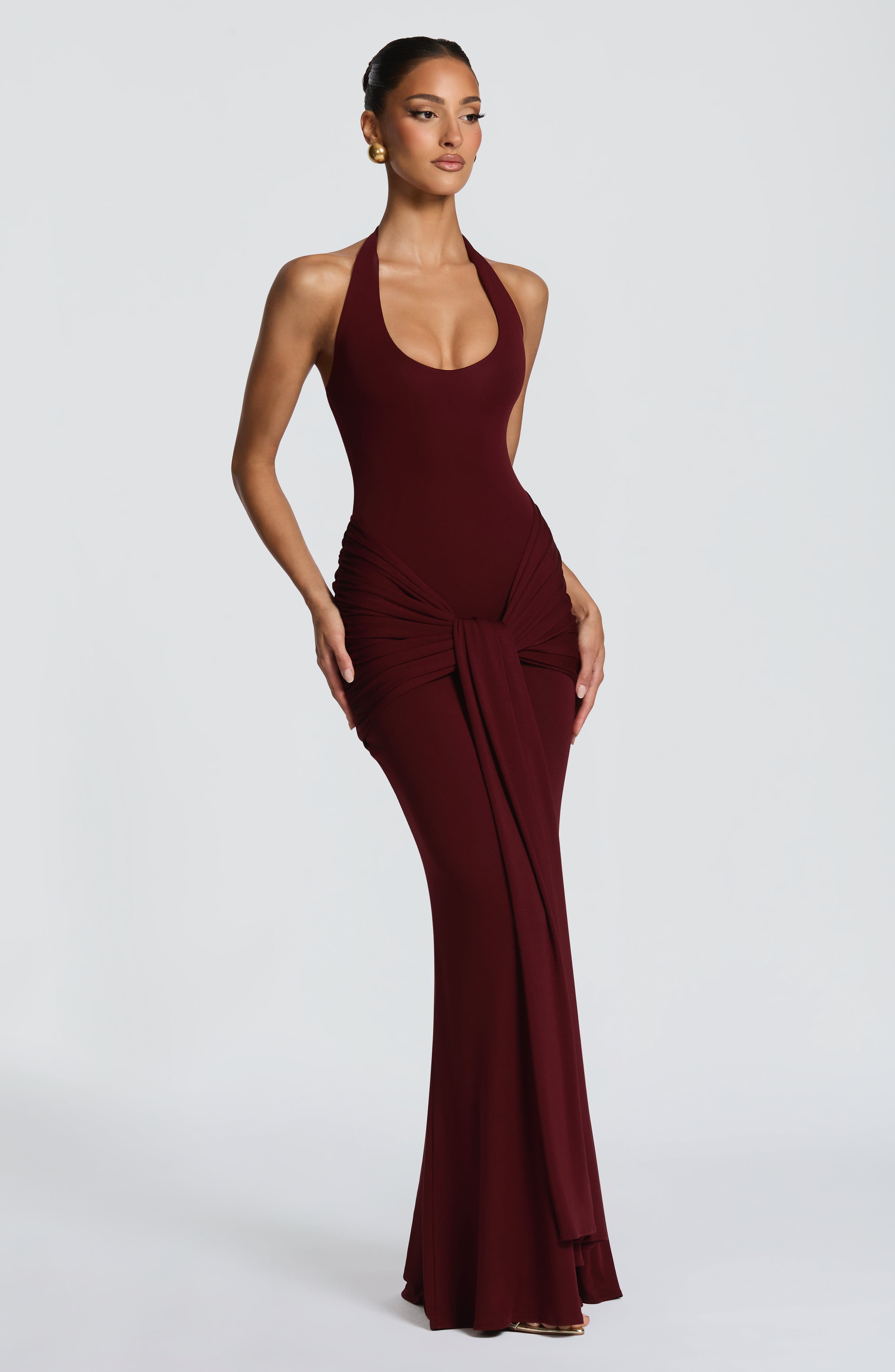 Cheryl Maxi Dress - Cherry Lacquer