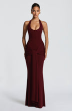 Cheryl Maxi Dress - Cherry Lacquer