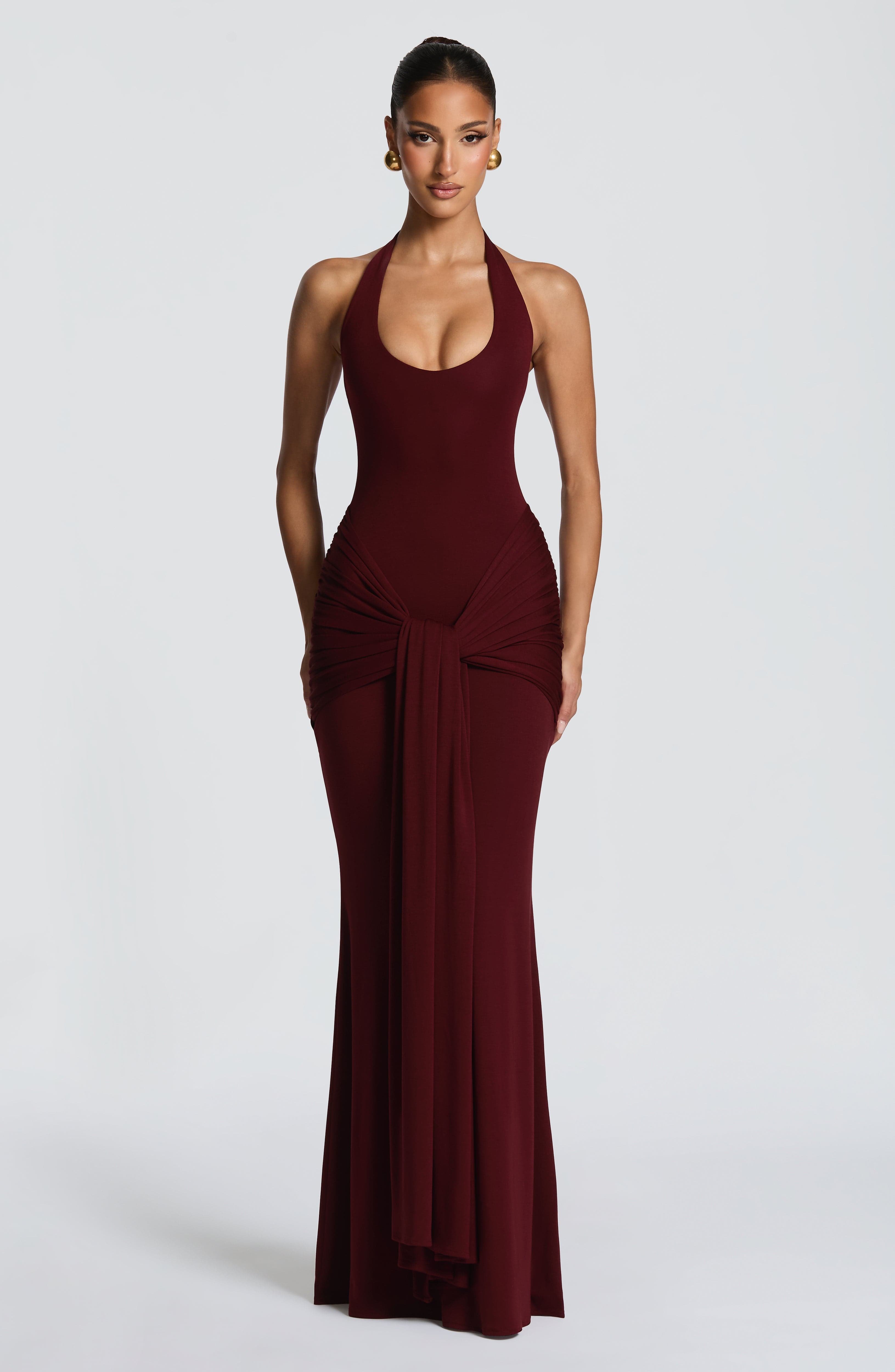 Cheryl Maxi Dress - Cherry Lacquer