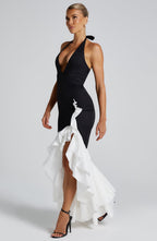 Neve Maxi Dress - Black/White