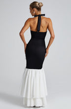 Neve Maxi Dress - Black/White