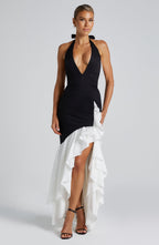 Neve Maxi Dress - Black/White