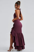Neve Maxi Dress - Cherry Lacquer