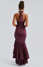 Neve Maxi Dress - Cherry Lacquer