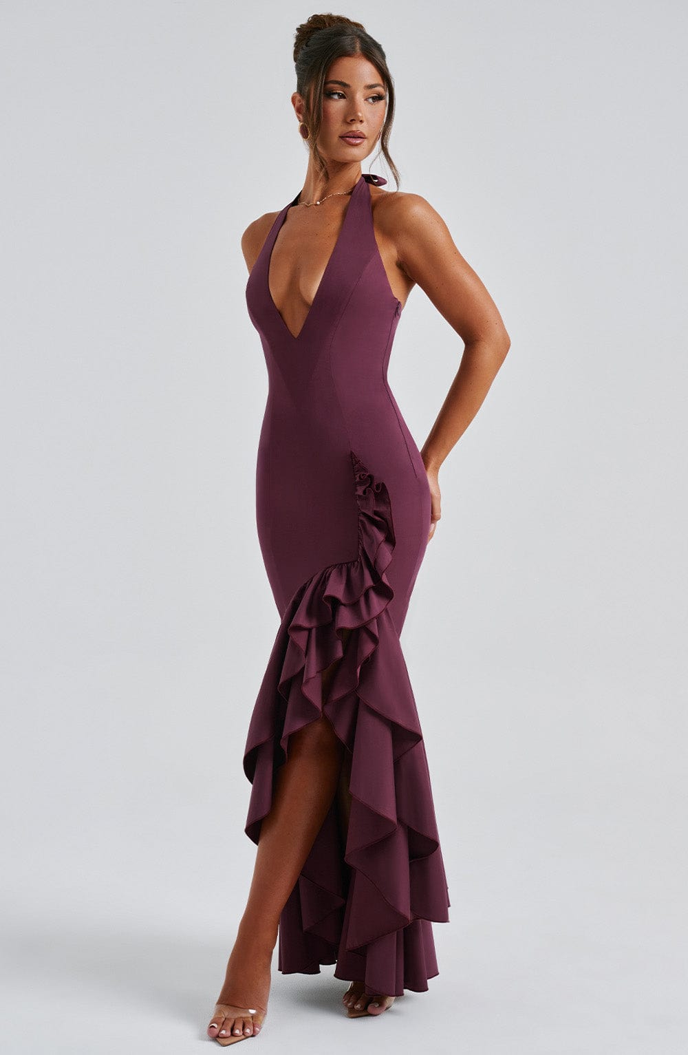Neve Maxi Dress - Cherry Lacquer
