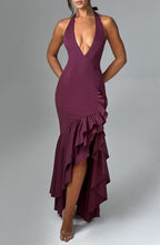 Neve Maxi Dress - Cherry Lacquer