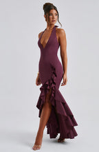 Neve Maxi Dress - Cherry Lacquer