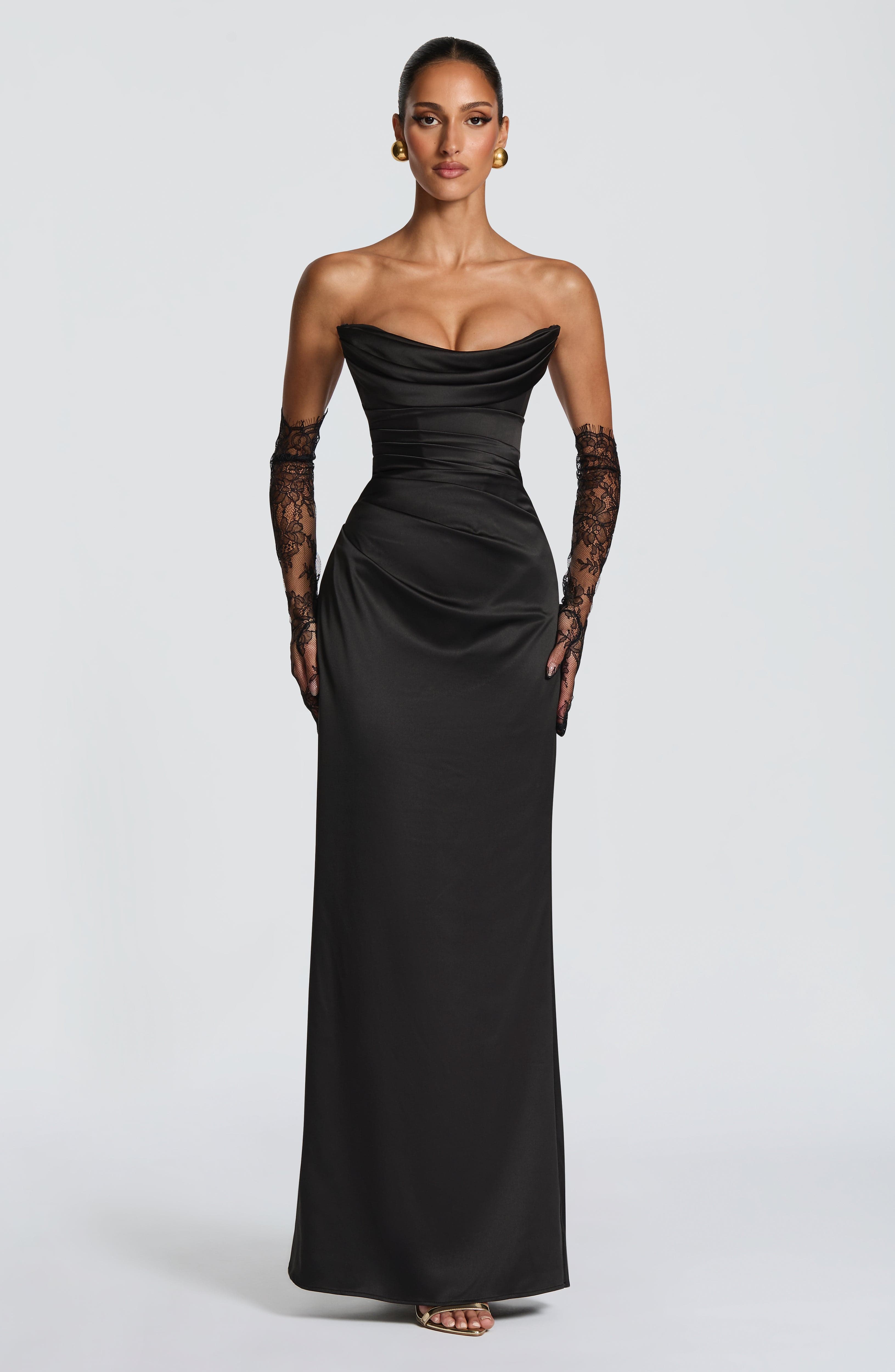 Saffron Maxi Dress - Black