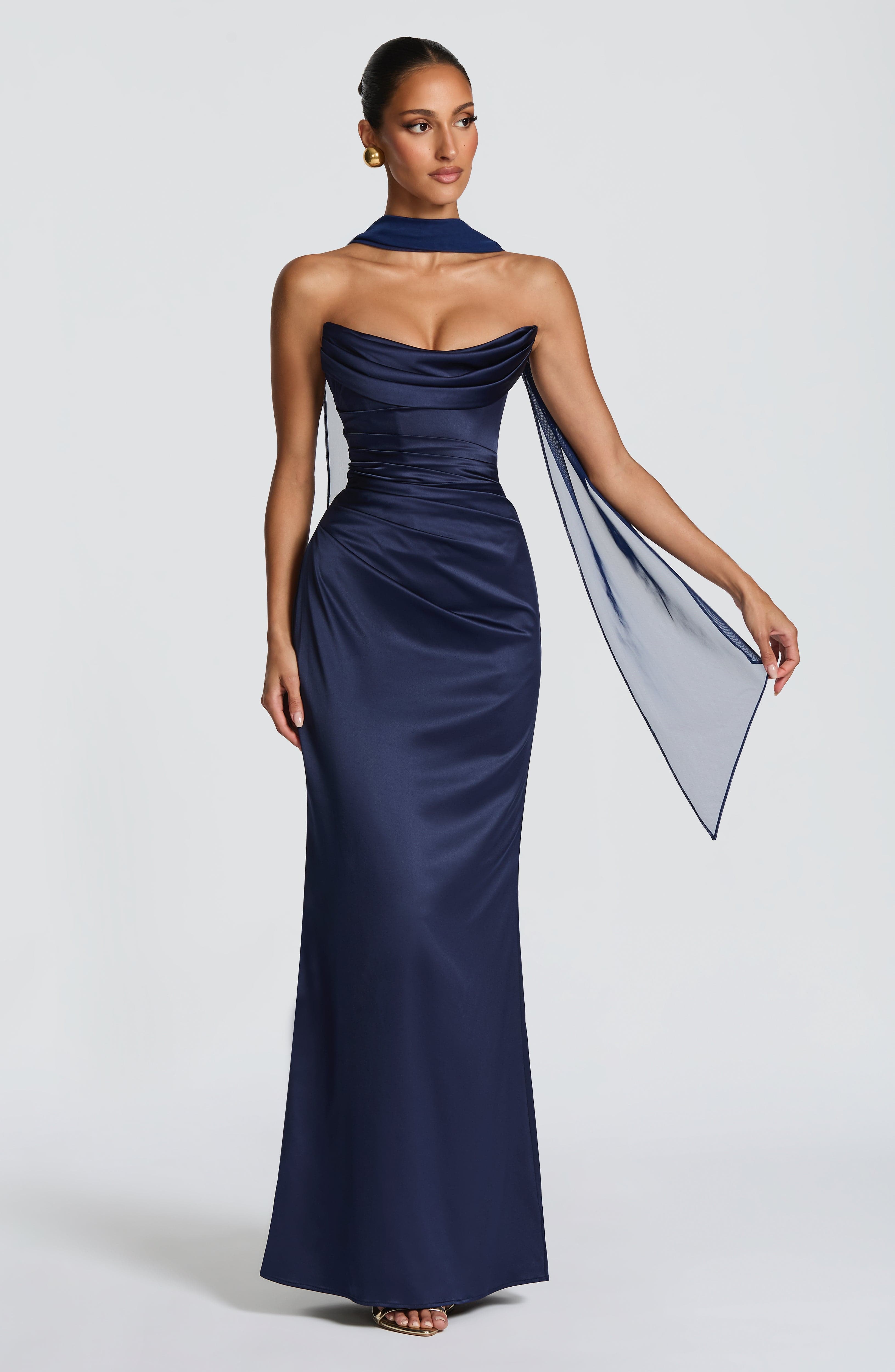 Saffron Maxi Dress - Navy