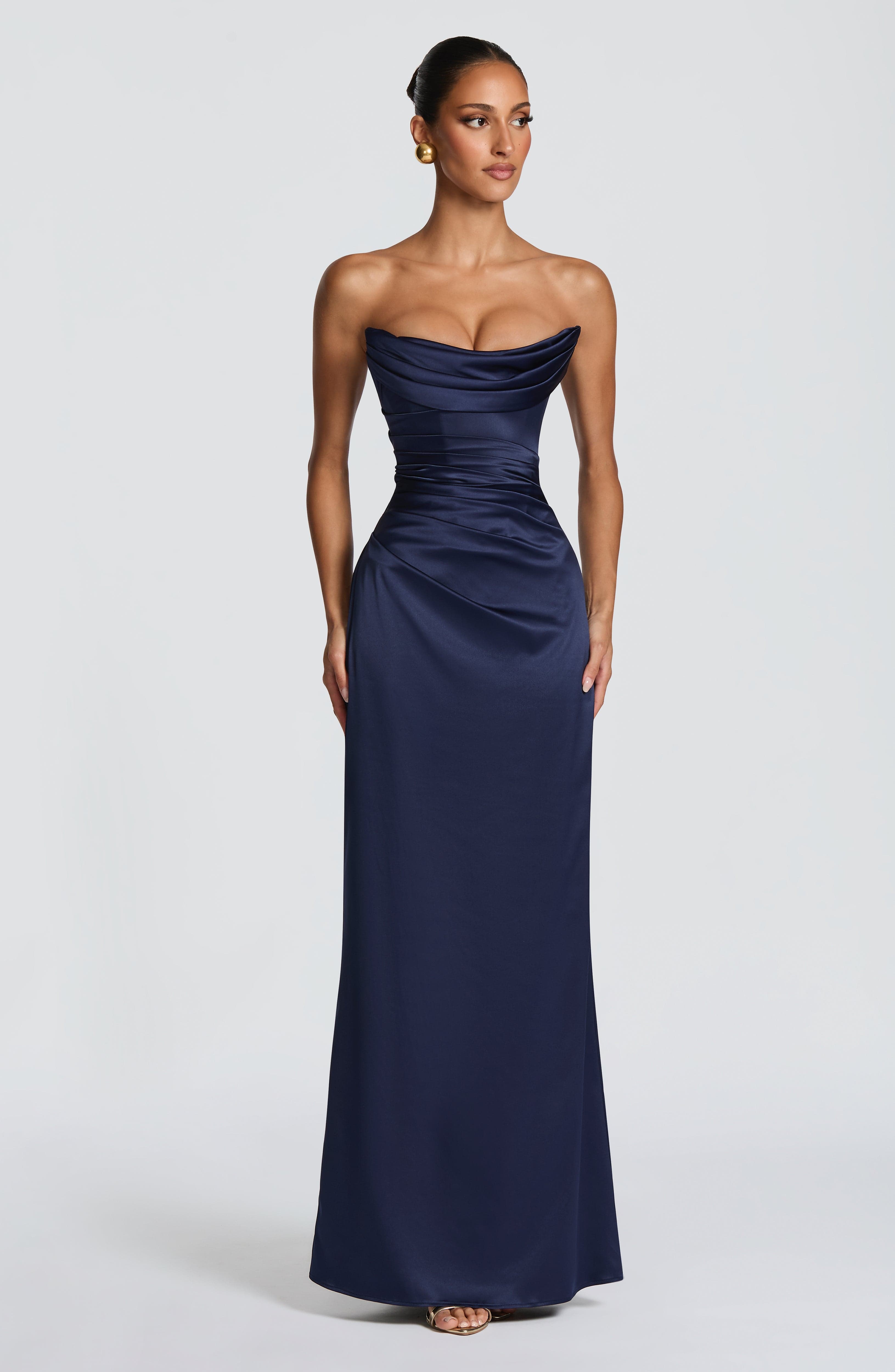 Saffron Maxi Dress - Navy