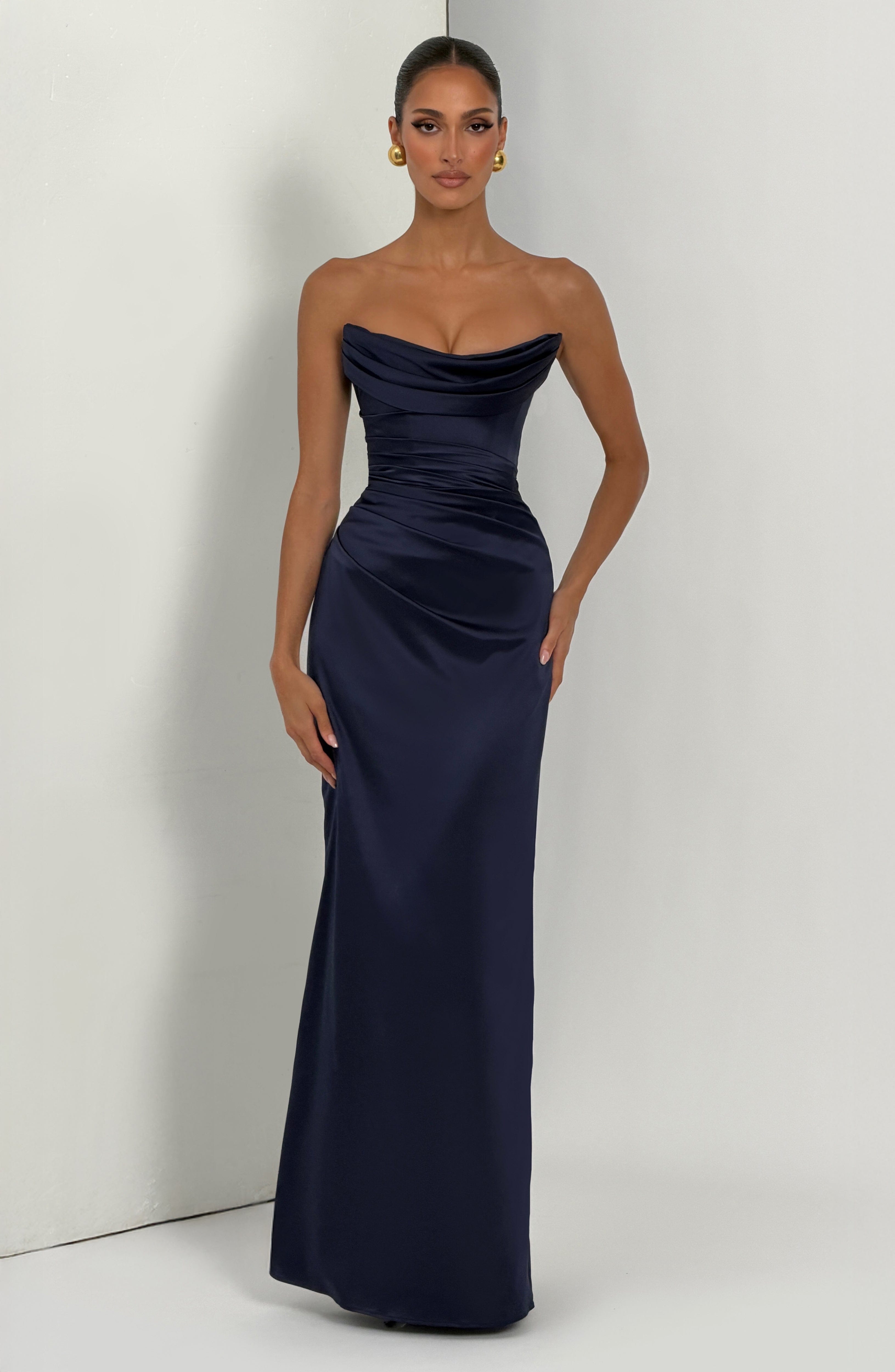 Saffron Maxi Dress - Navy