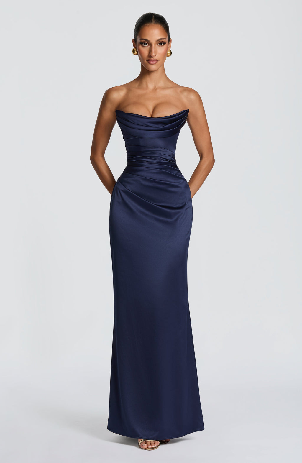Saffron Maxi Dress - Navy