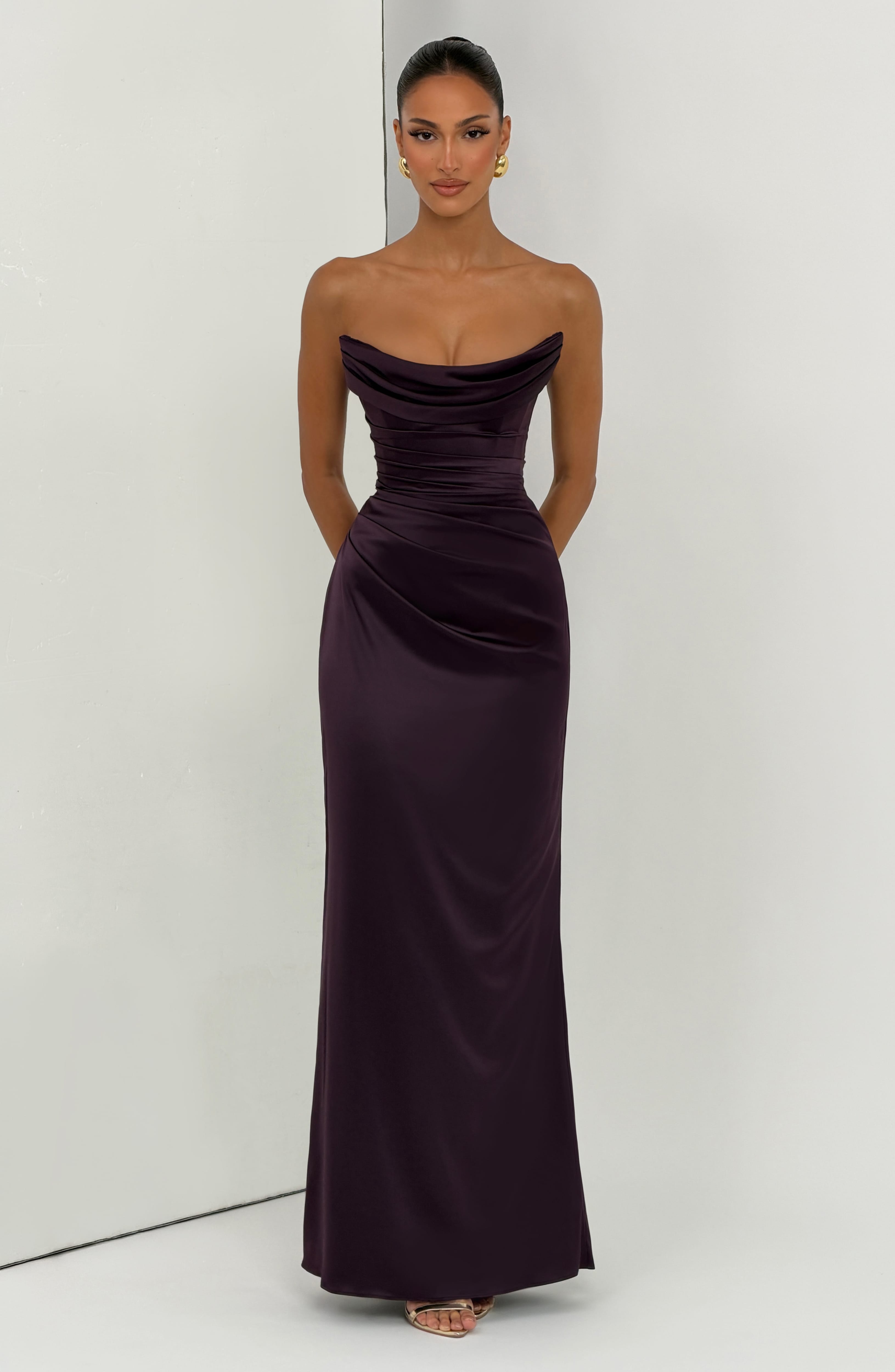 Saffron Maxi Dress - Plum