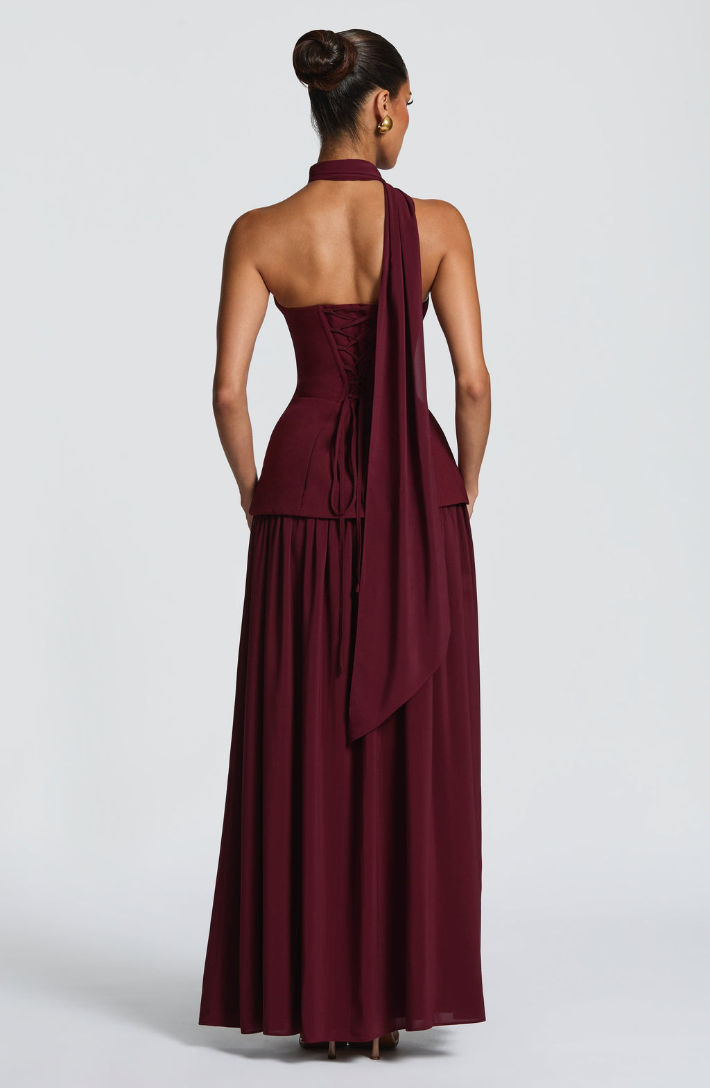 Ruby Maxi Dress - Cherry Lacquer