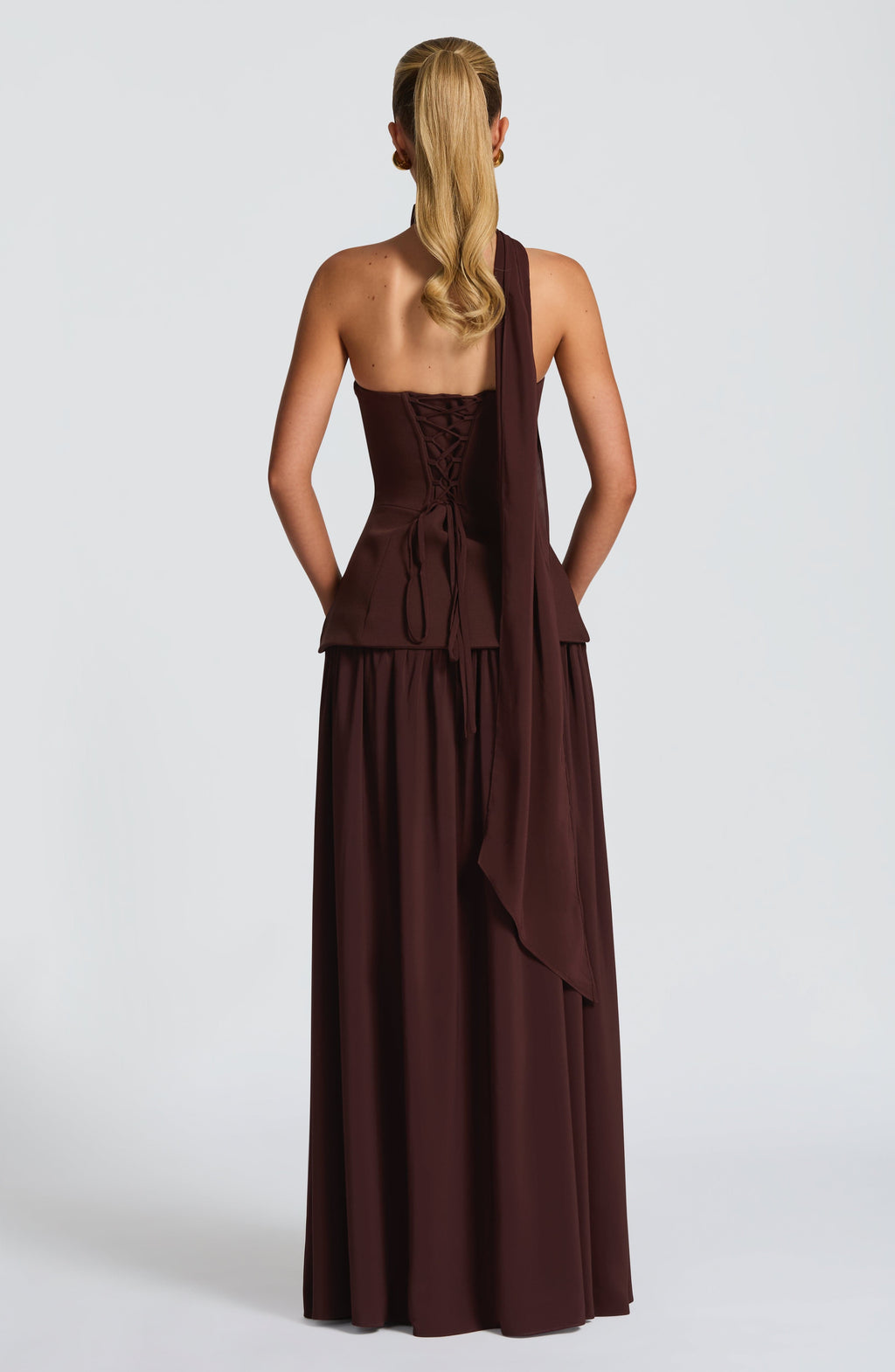 Ruby Maxi Dress - Plum Brown