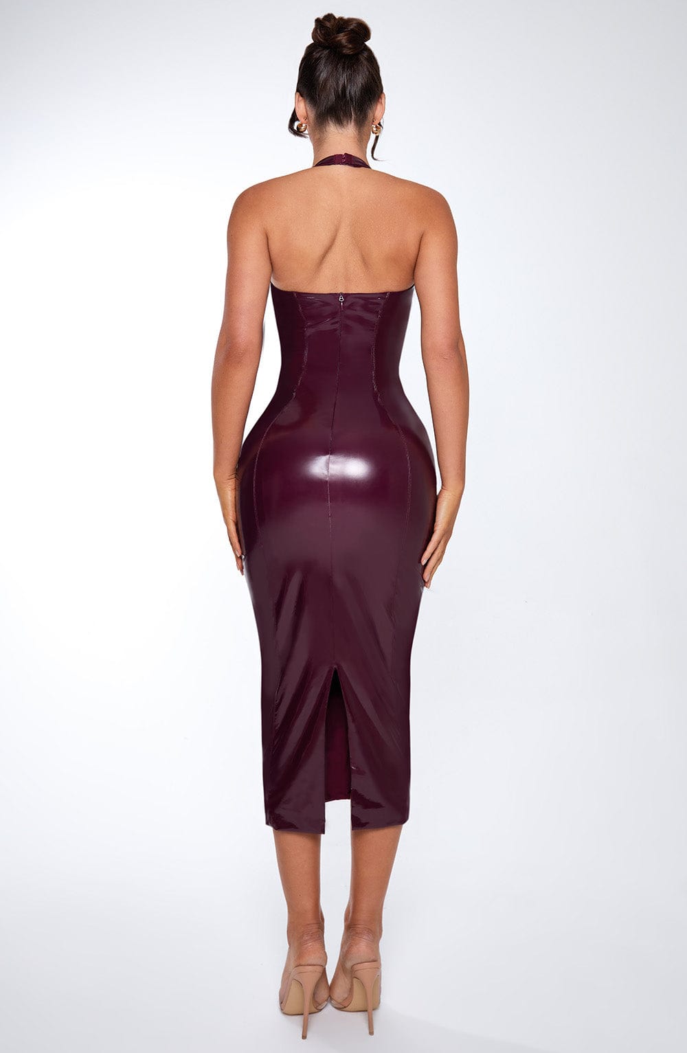 Rosie Midi Dress - Cherry Lacquer