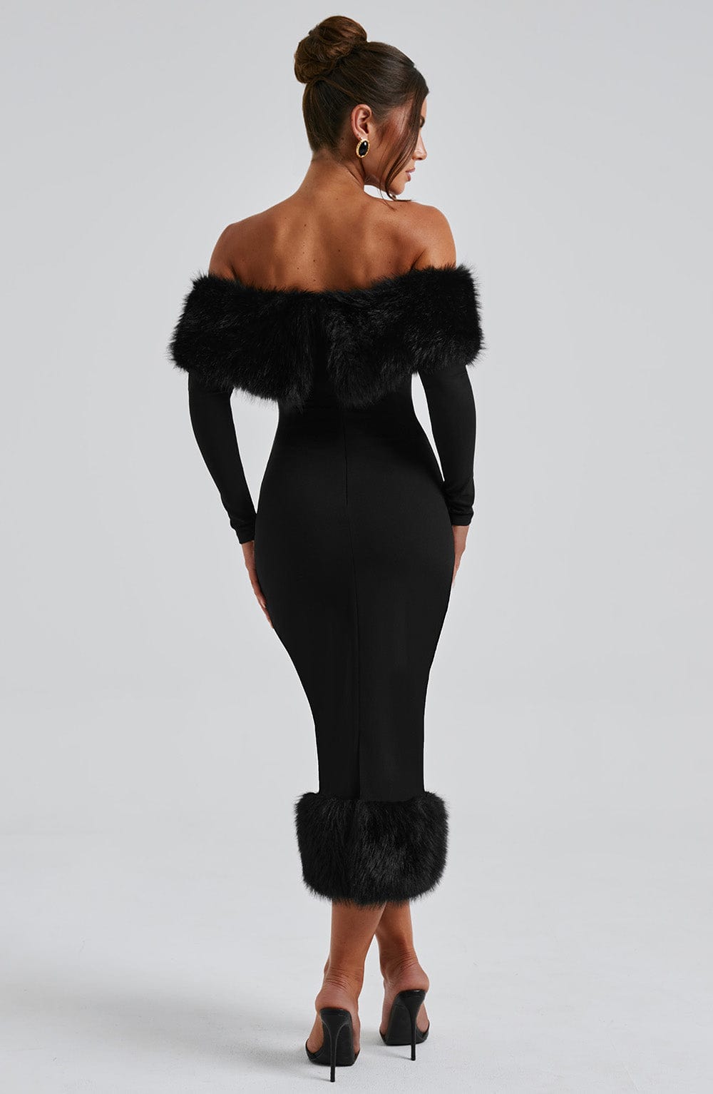 Harriet Midi Dress-Black