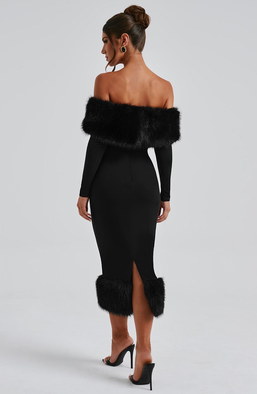 Harriet Midi Dress-Black
