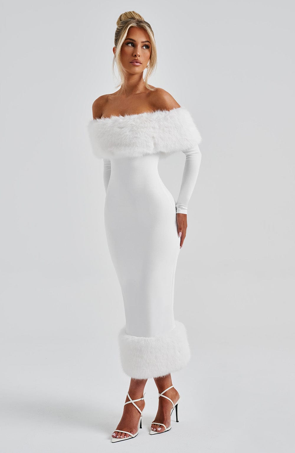 Harriet Midi Dress - Ivory