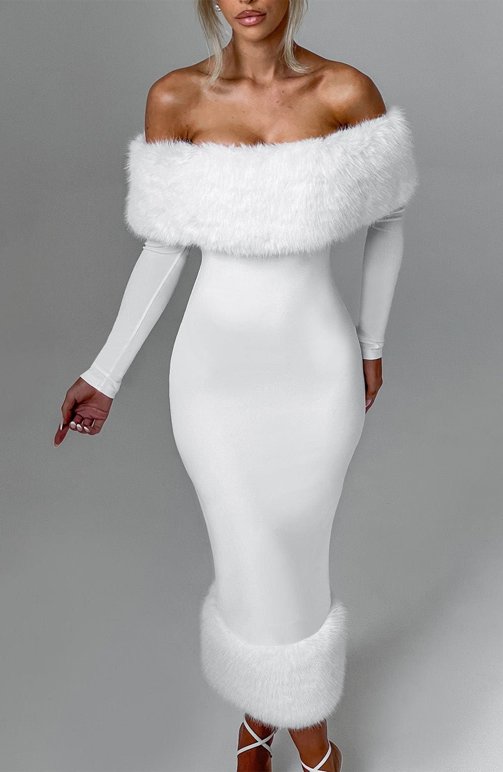 Harriet Midi Dress - Ivory