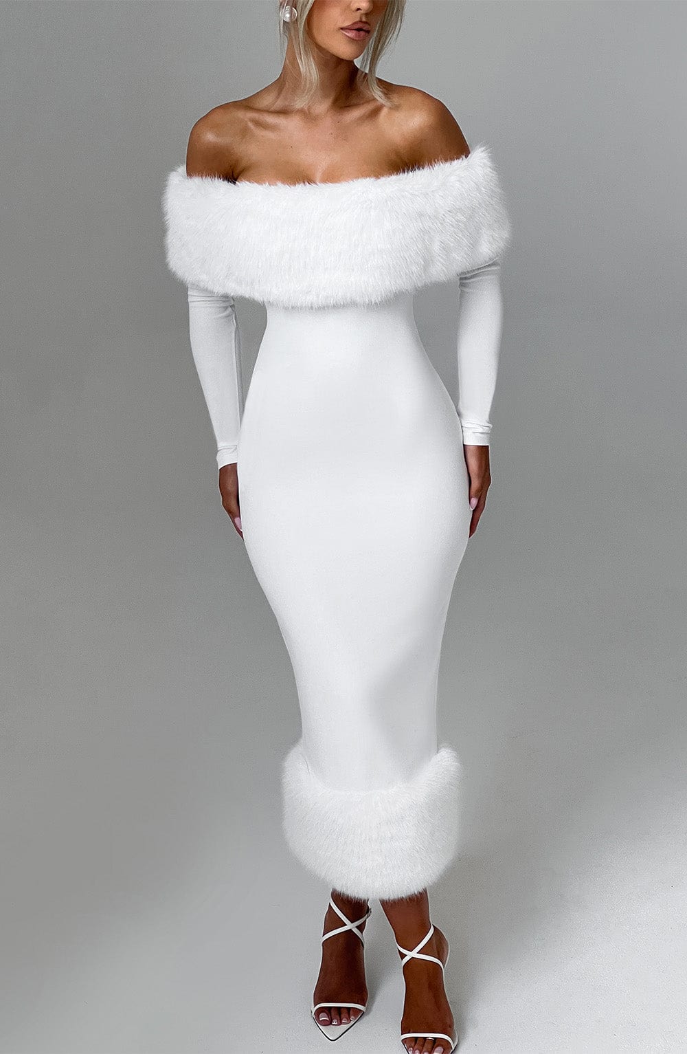 Harriet Midi Dress - Ivory