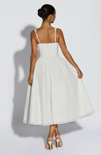 Natalie Midi Dress - Ivory Sparkle