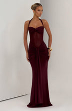 Aurora Maxi Dress - Cherry Lacquer