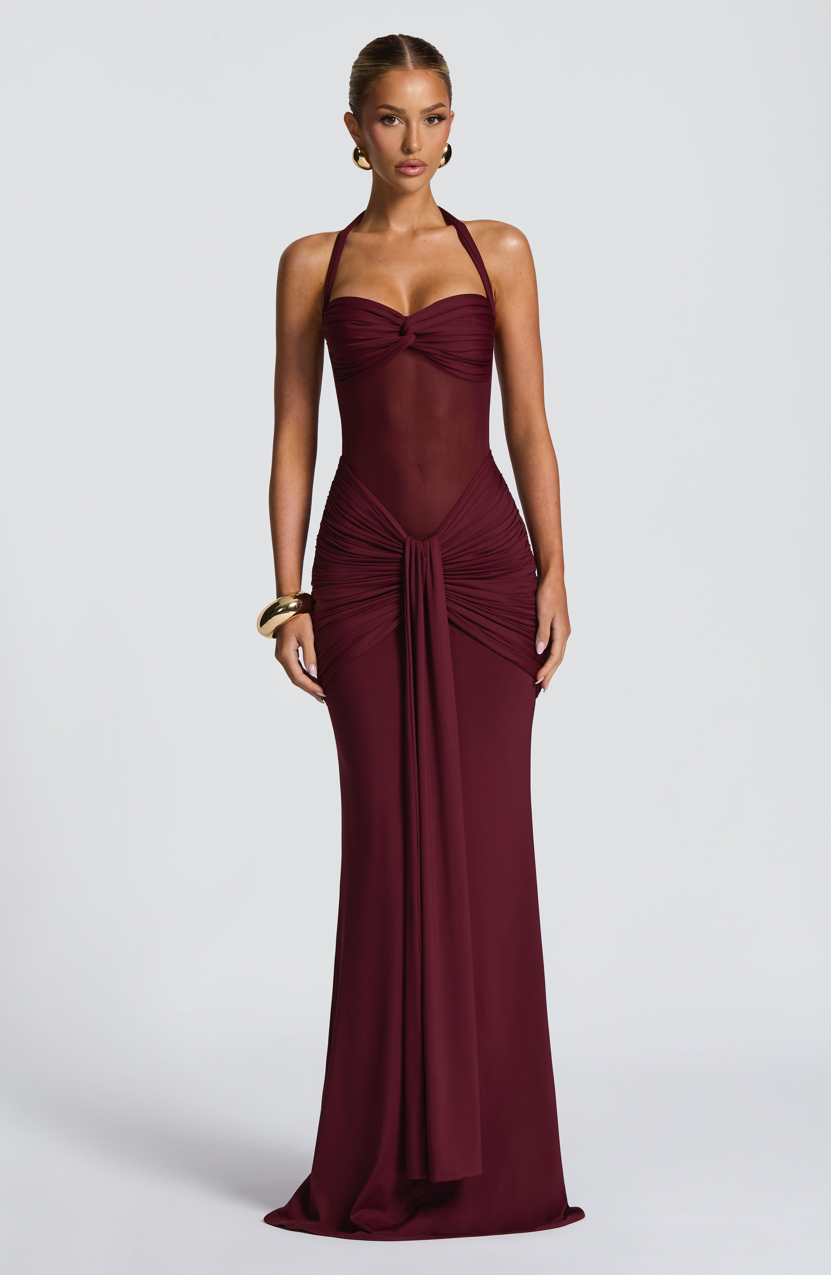 Aurora Maxi Dress - Cherry Lacquer