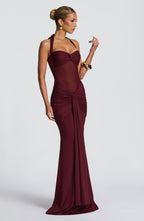 Aurora Maxi Dress - Cherry Lacquer