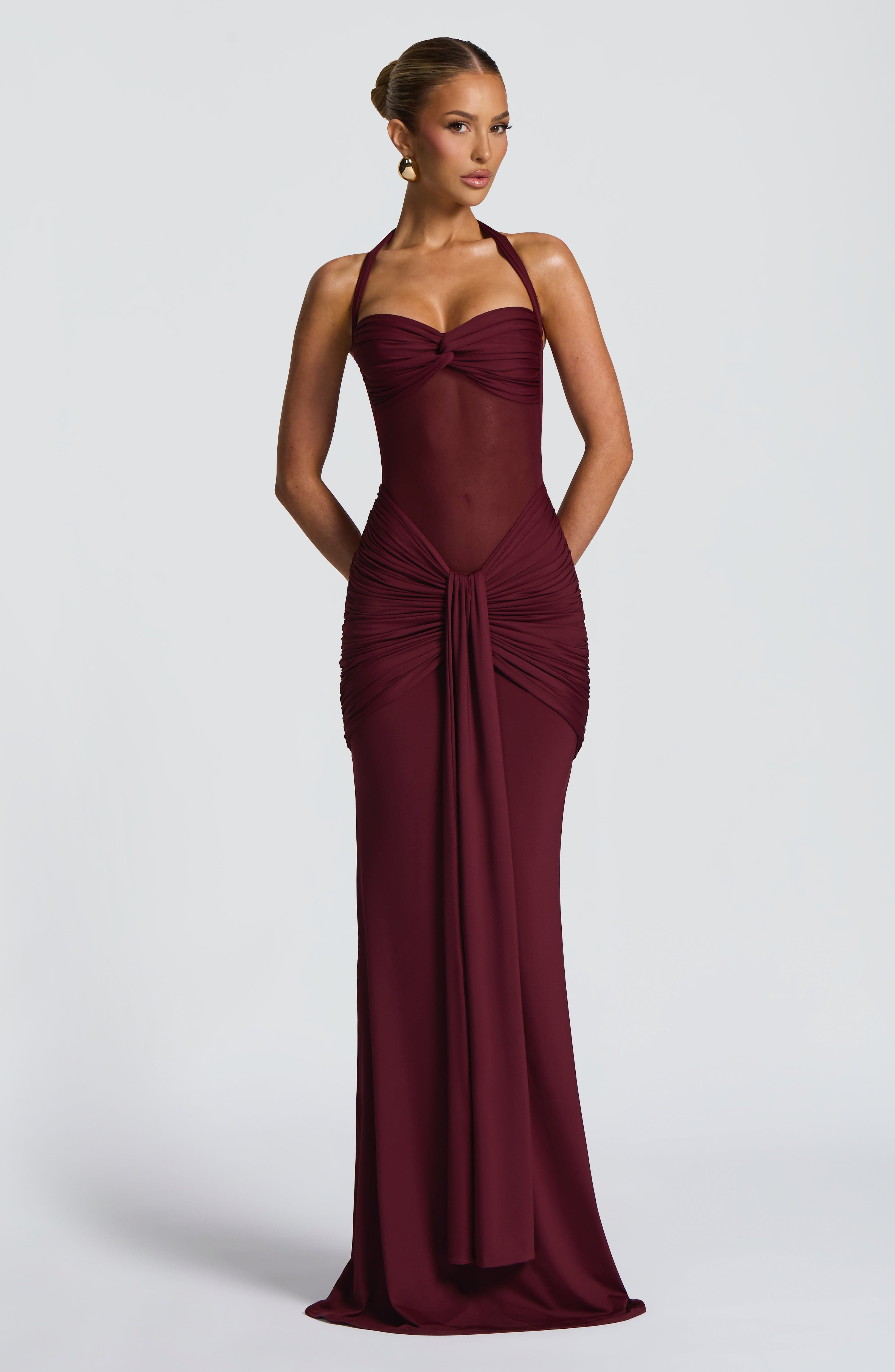 Aurora Maxi Dress - Cherry Lacquer
