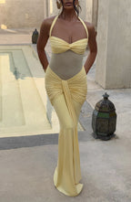 Aurora Maxi Dress - Lemon