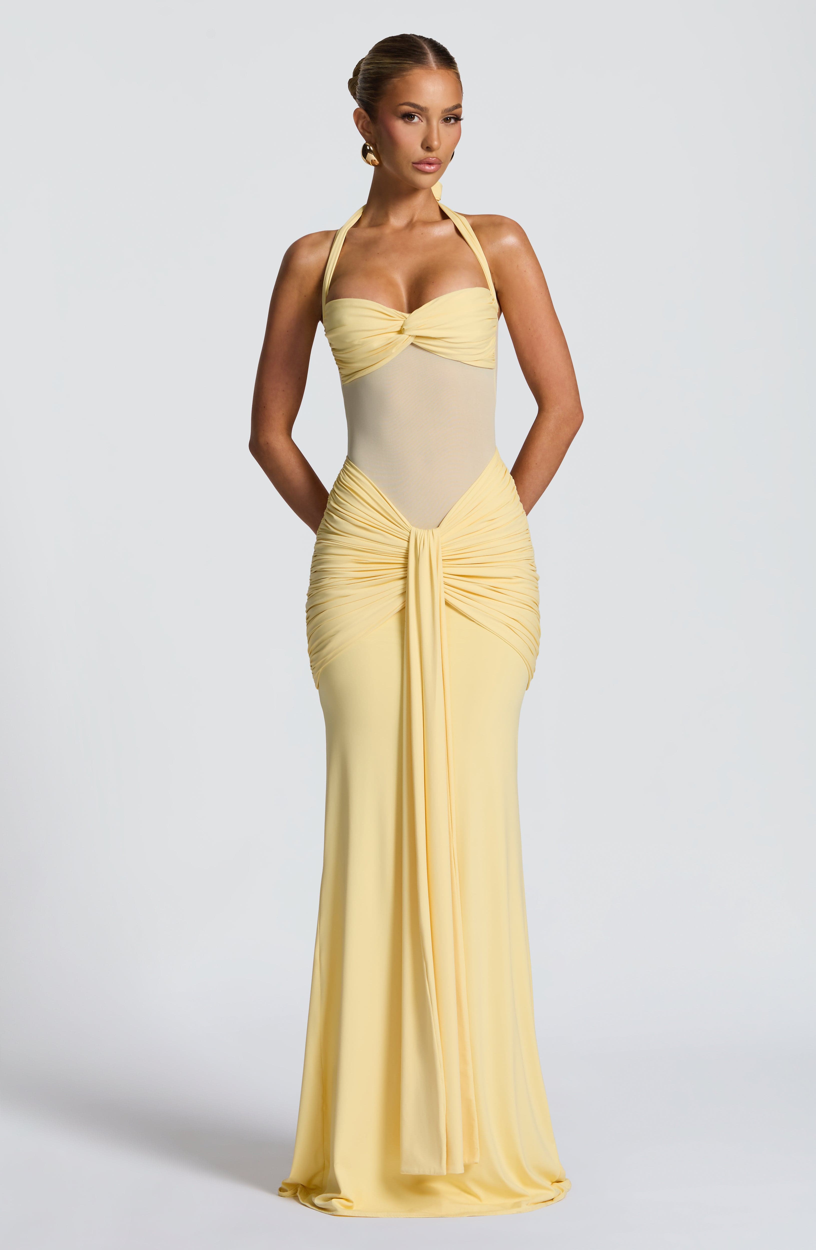 Aurora Maxi Dress - Lemon
