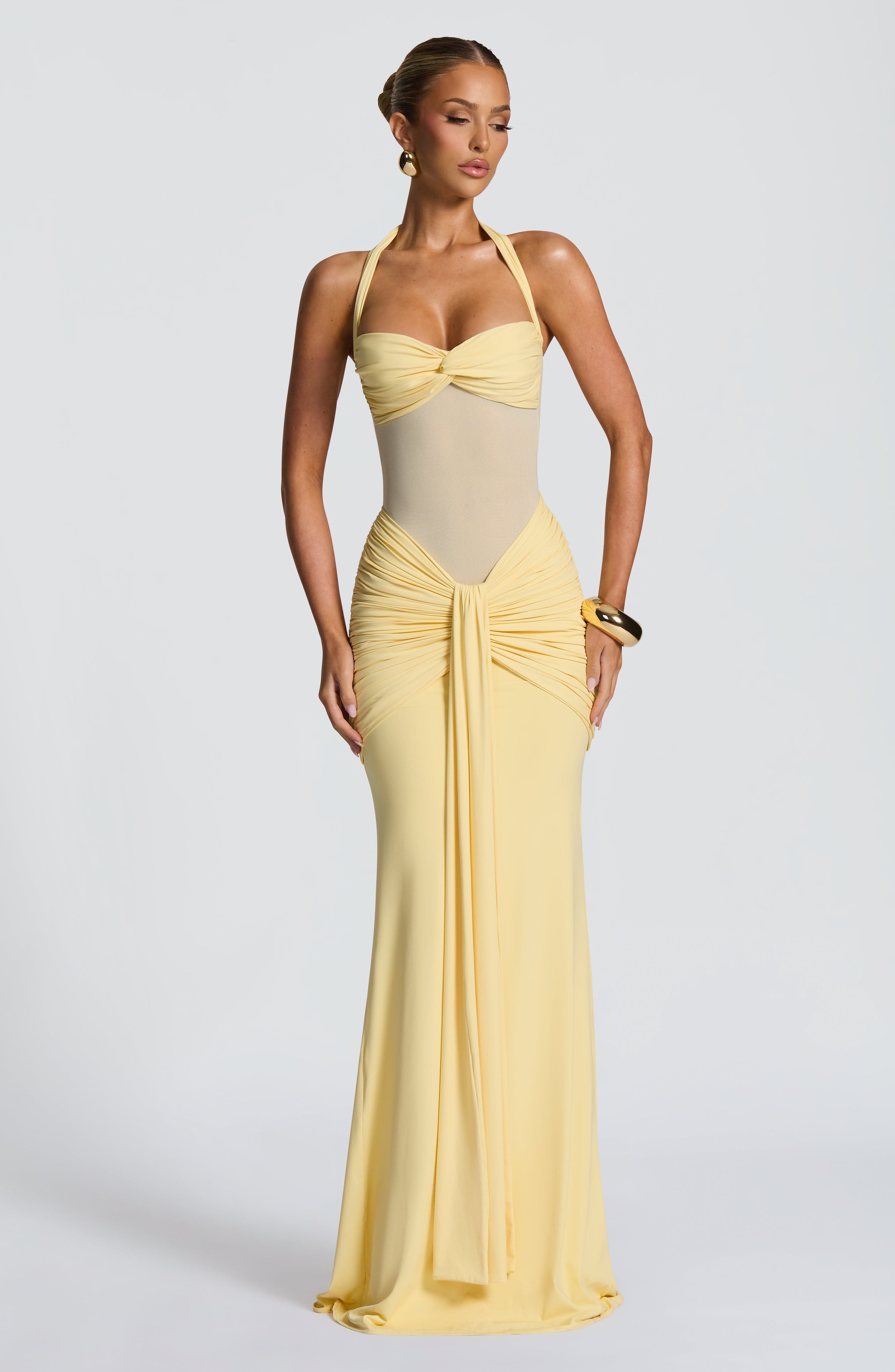 Aurora Maxi Dress - Lemon