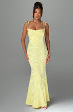 Natalia Maxi Dress - Lemon