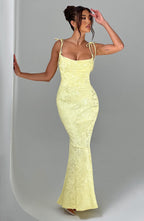 Natalia Maxi Dress - Lemon
