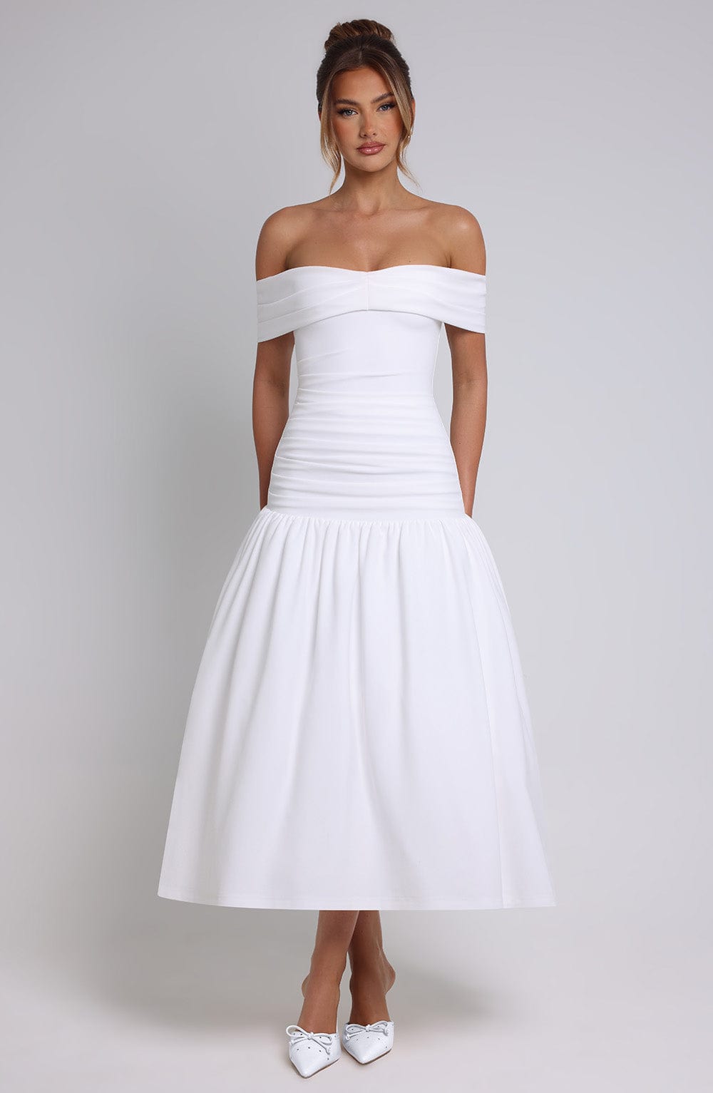 June Midaxi Dress - Ivory